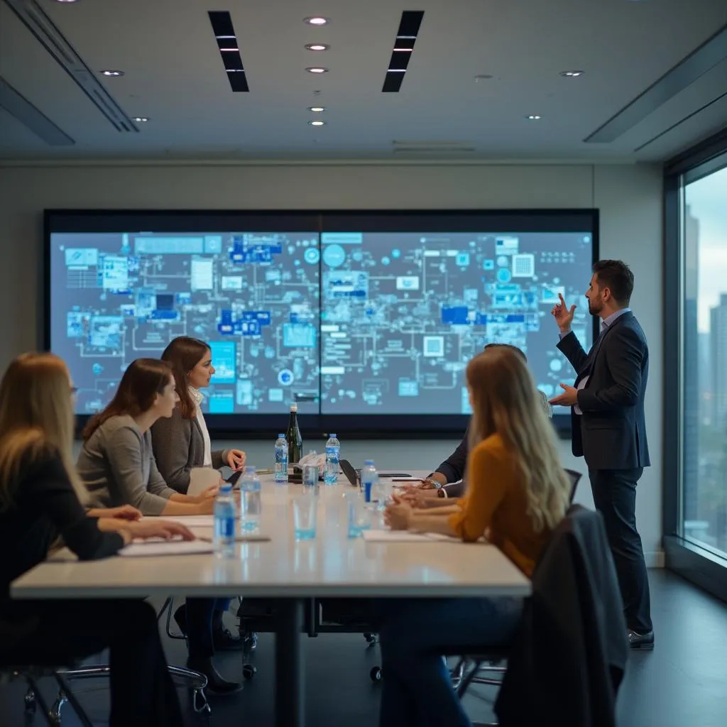 Equipo en sesión de capacitación